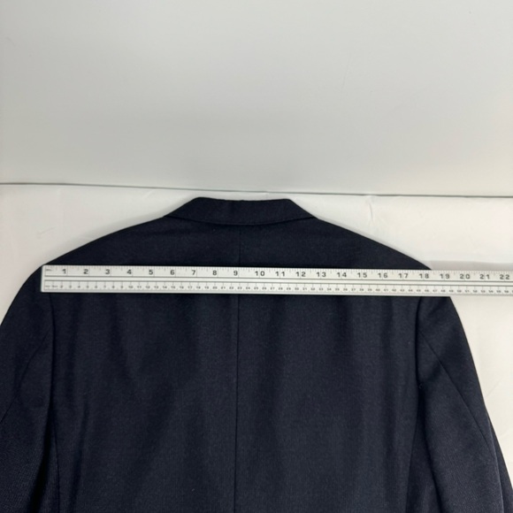 JCrew Ludlow Suit Jacket  Vitale Barberis Canonico Italian Wool 40R Navy Blazer - Picture 11 of 12